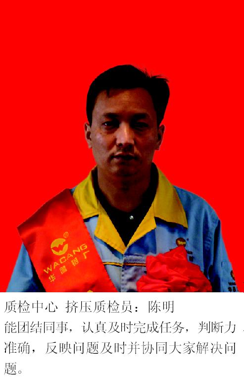 2008年度pg电子模拟器铝厂优异员工-伟昌铝材