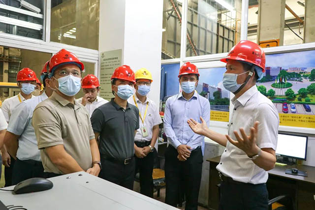 增强相助,互利共赢|肇庆市投资增进局一行来pg电子模拟器集团调研