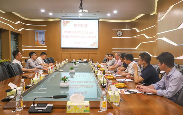 中国有色金属加工工业协会、南海铝材协会莅临pg电子模拟器集团指导事情